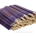 Papelos de bambu descartáveis ​​com manga de papel com logotipo
